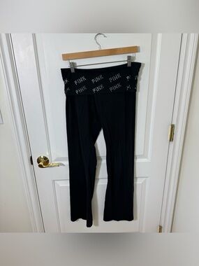 Victoria's Secret Pink Foldover Yoga Pants Bling Sequins Y2K Snooki